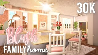 BLOXBURG Blush Family Budget Home 30K  House Build [upl. by Eiraminot132]