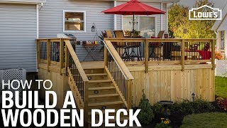 Learn How To Build a Deck with Wood  DIY Projects [upl. by Dario466]