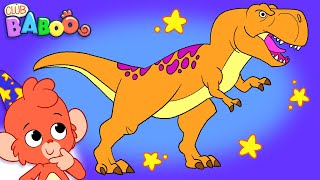 Learn Dinosaurs for Kids  Dinosaur Cartoon videos  Parasaurolophus TRex  Club Baboo dinasours [upl. by Reinhold]