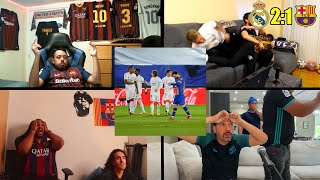 Crazy Barcelona and Real Madrid Fan Reactions to El Clásico  Barcelona 12 Loss vs Real Madrid [upl. by Llib]