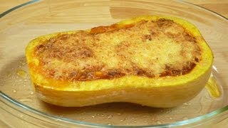 Gefüllter Kürbis bzw Butternusskürbis Stuffed Pumpkin Butternut Squash [upl. by Onilegna832]