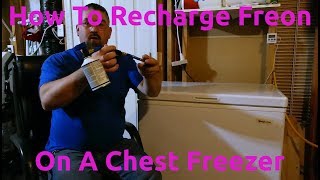 How To Recharge Freon On A Chest Freezer [upl. by Burack]