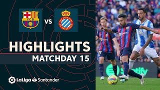 Resumen de FC Barcelona vs RCD Espanyol 11 [upl. by Arvid]