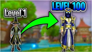 Wizard101 Level 1 to 100 in ONE DAY  Power Leveling Guide [upl. by Eilitan]