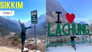 LACHUNG  Most Beautiful Place I Saw In Sikkim  Journey  Ep 3  Zero Point amp Valley Of Flowers [upl. by Aitnahs]