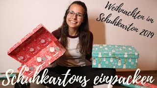 Schuhkarton in Geschenkpapier einpacken WiS [upl. by Jandel524]