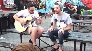 Woe Is Me  Fame Over Demise Acoustic Live [upl. by Einafit525]