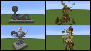 10 Minecraft Statue Designs And How To Make One [upl. by Grekin]