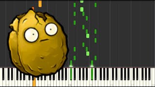 Plants Vs Zombies  Loon Boon Wallnut Bowling  Synthesia Piano Tutorial [upl. by Licko]