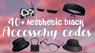 ✰aesthetic BLACK ACCESSORYCODES✰ ROBLOXBloxburg [upl. by Zimmermann468]