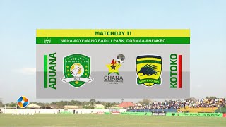 ADUANA STARS 0  2 ASANTE KOTOKO  EXTENDED HIGHLIGHTS  WK 11 [upl. by Huesman]