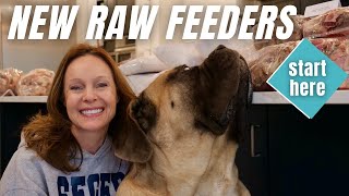 Raw Food Diet for Dogs  Starter Guide for Beginners  LARGE DOGS [upl. by Puduns]