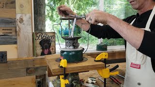 How to Rebuild a Coleman Double Mantle Lantern Part I Disassembly [upl. by Neo]