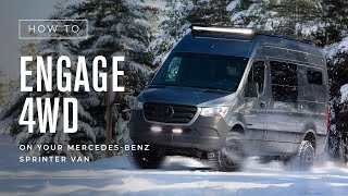 How To Engage 4Wheel Drive on Your MercedesBenz Sprinter  Outside Van [upl. by Arnst]