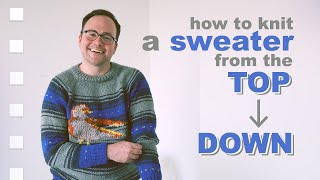 The EASIEST Way to Knit a Sweater [upl. by Eile]