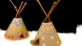 Native American Crafts For Kids  Tipi [upl. by Nefen]