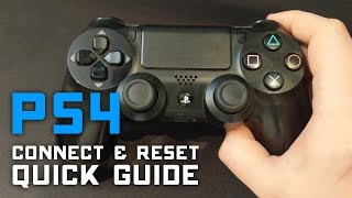 How to Reset amp Connect PS4 Controller to PC amp PS4 🎮 Quick Guide [upl. by Lancey796]