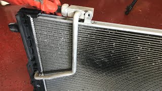 How to Change AC Condenser Coil  Mercedes Benz [upl. by Verdha801]