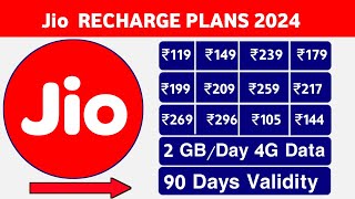 JIO BEST RECHARGE PLANS 2024 [upl. by Adey]