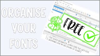 🤓 How to Organize Your Fonts for Beginners [upl. by Yort]