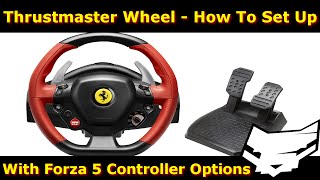 Thrustmaster Ferrari 458 Spider Wheel Setup  Forza 5 Settings [upl. by Clava]