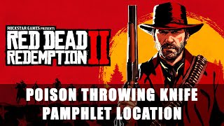 Red Dead Redemption 2 Poison Throwing Knife Pamphlet Location [upl. by Edmanda901]