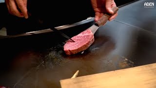 Kobe Beef Chateaubriand Steak  in Kobe Town Japan [upl. by Laden]