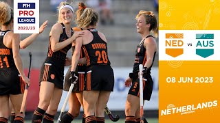 FIH Hockey Pro League 202223 Netherlands v Australia Women Game 1  Highlights [upl. by Adli]