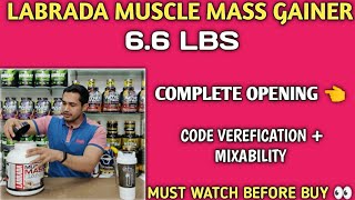 Labrada mass gainer 66 lbs complete opening  mpn code verification kaise karen  labarada 66 lbs [upl. by Che6]