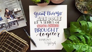 8 Hand Lettering Fonts HowTo Draw Different Styles [upl. by Eioj983]