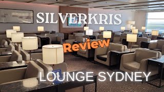 Singapore Airline Silverkris Lounge Sydney Breakfast Review [upl. by Lindgren]