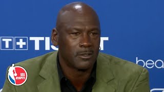 Michael Jordan addresses LeBron James comparisons during Paris press conference  NBA on ESPN [upl. by Ynehteb418]