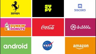 10 Famous Brands as Animated Logos Motion Graphics [upl. by Myrlene]