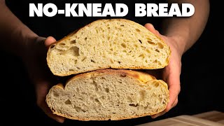 NoKnead Bread Overnight Version The New York Times Recipe [upl. by Mycah]