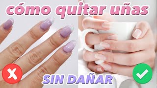 Como QUITAR uñas ACRÍLICAS en casa FÁCIL Y SIN DAÑAR ♥ Jimena Aguilar [upl. by Kcarb]