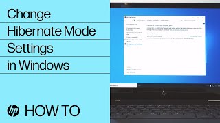 Change Hibernate Mode Settings in Windows  HP Computers  HP Support [upl. by Daly]