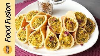 Qatayef Atayef Middleeastern dessert recipe by Food Fusion [upl. by Morten]