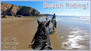 Horse Riding on the Beach  GoPro [upl. by Rakel]