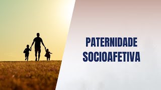 Paternidade socioafetiva [upl. by Einaoj]