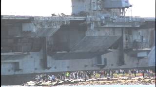 USS Forrestal docks in RGV [upl. by Eneladgam]