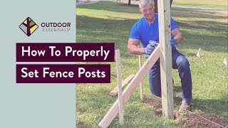 How to Set Fence Posts [upl. by Clougher]