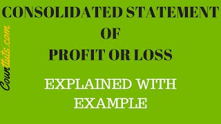 Consolidated Statement of Profit or Loss  Explained with Example [upl. by Ennahtebazile]