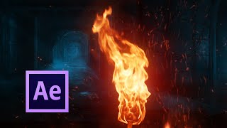 Realistic FIRE Simulation  After Effects TUTORIAL [upl. by Coben]