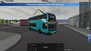 Roblox Apsley Bus Simulator PC [upl. by Ecinerev]