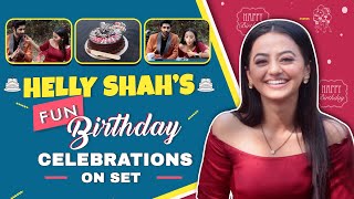 Helly Shah’s Birthday Celebrations On Set With Rrahul Sudhir [upl. by Hun]