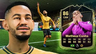 86 TOTW Matheus Cunha has been JUICED 🔥 FC 25 Player Review [upl. by Ajnat]