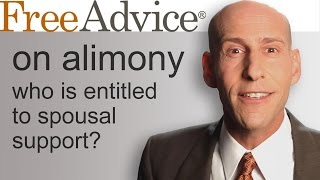 Alimony  Who is Entitled to Spousal Support [upl. by Fabi]