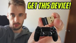 How to connect your Ps4 controller to your PC WIRELESSBLUETOOTH [upl. by Elisabeth]