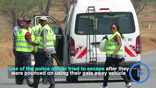 Three traffic cops arrested taking bribes from motorists [upl. by Glory]