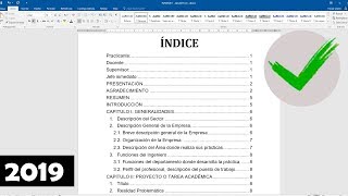 INDICE automático para Tesis Tesina Monografías en Word [upl. by Harrod]